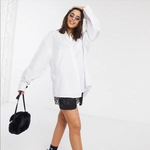 ASOS Collusion Oversized White Shirt